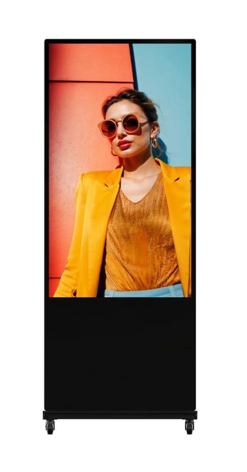 Hikvision 55-inch Touchable Slim Floor Standing Digital Signage DS-D6055UT-DS