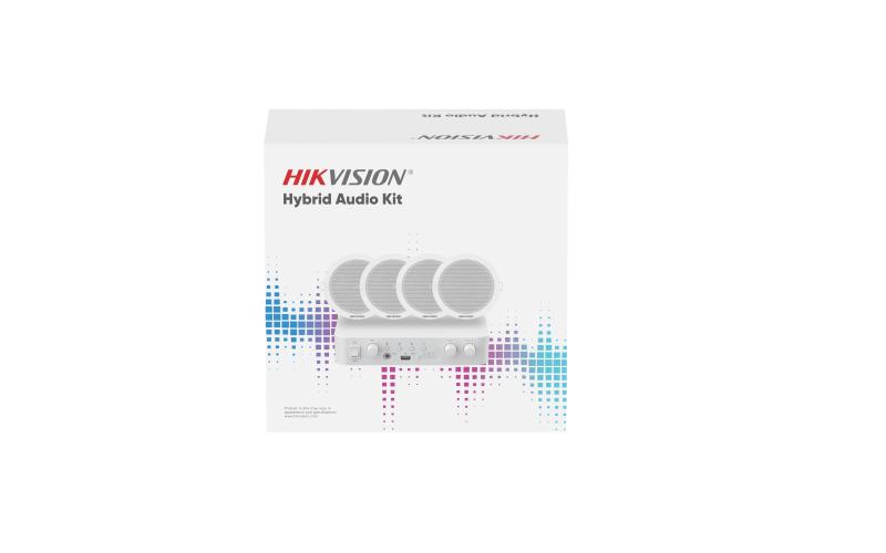 Hikvision Hybrid Audio Kit with 80W Network Amplifier and 4* 6W Ceiling Speakers (DS-QAE1KA80206-4) - Image 2