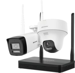 Hikvision 2MP H.265 One bullet + One turret WiFi NVS Kit NKS422W02H
